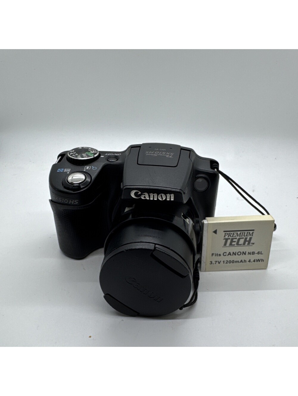 Canon PowerShot SX510 HS 12.1MP 30x Zoom Wi-Fi Black Digital Camera Works W/ Bat